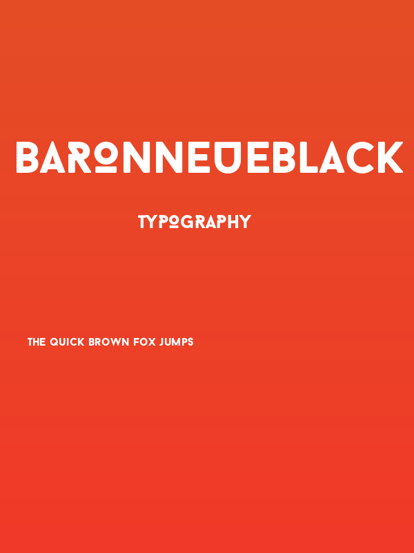 BaronNeueBlack Poster