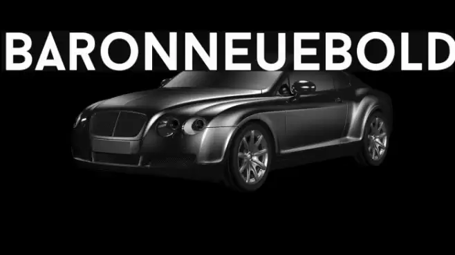 BaronNeueBold Font examples