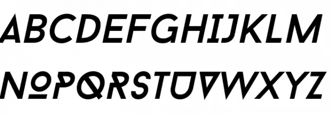 BaronNeueItalic Schriftart Groß