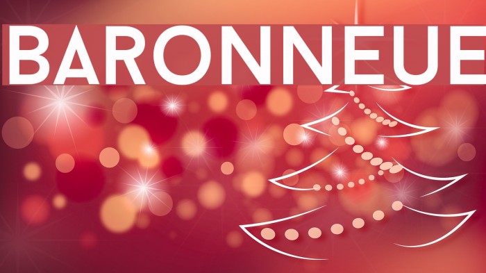BaronNeue Font examples