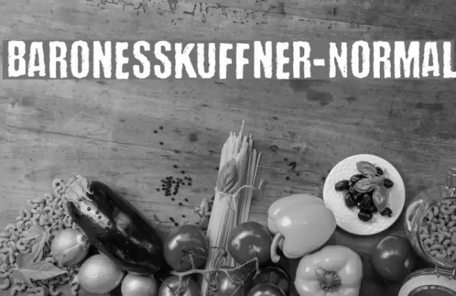 BaronessKuffner-Normal Font examples