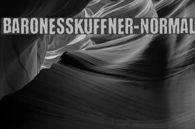 BaronessKuffner-Normal Font examples