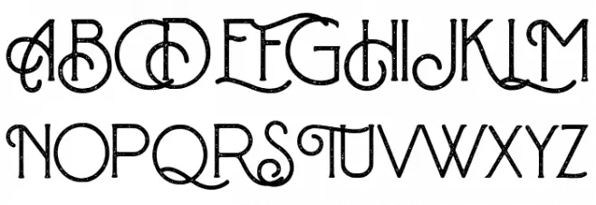 Baroneys Textured Schriftart Groß