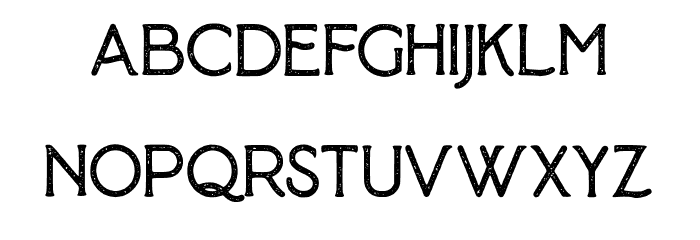 Baroneys Textured Font LOWERCASE