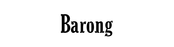 Barong   font caratteri gratis