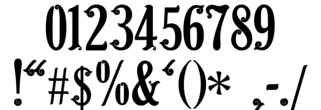 Barong  Font OTHER CHARS