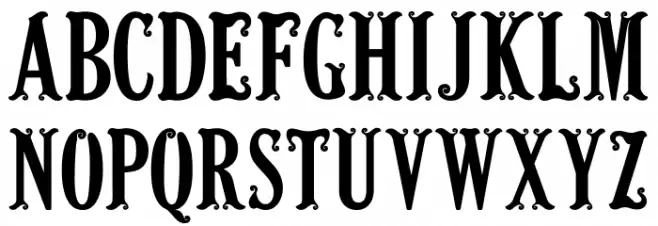 Barong  Font UPPERCASE