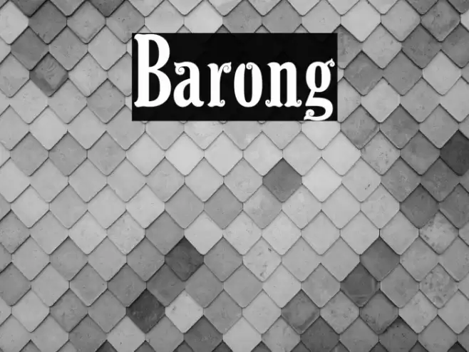 Barong Font examples
