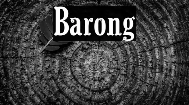 Barong Font examples
