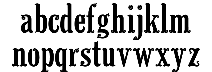 Barong Font LOWERCASE