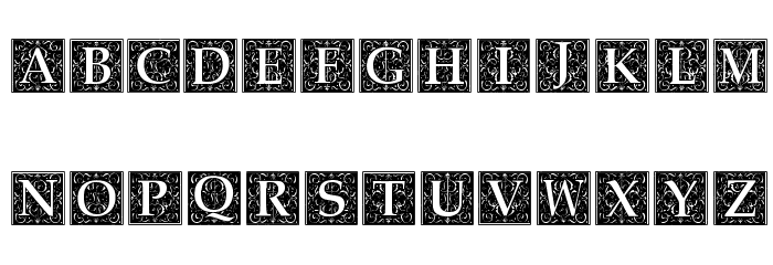 Baroque Explosion Font LOWERCASE