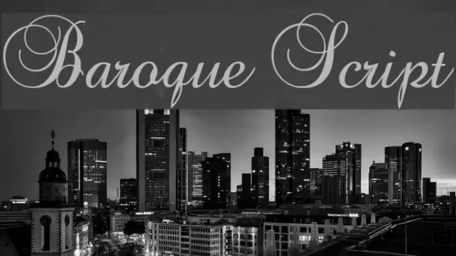 Baroque Script Font examples