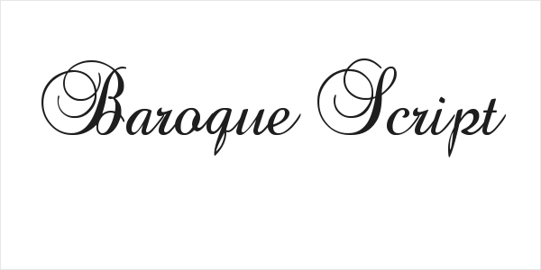Baroque Script Logo