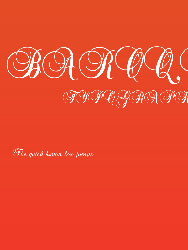 Baroque Script Poster