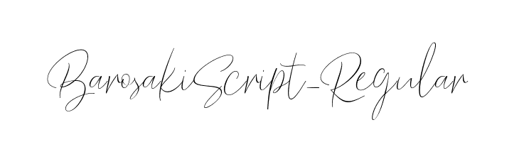 BarosakiScript-Regular  font caratteri gratis