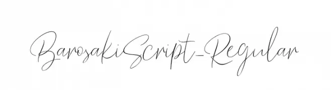 BarosakiScript-Regular  Descarca Fonturi Gratis