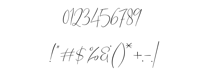BarosakiScript-Regular Font OTHER CHARS