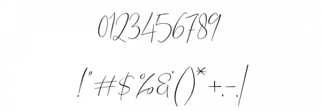 BarosakiScript-Regular Font OTHER CHARS