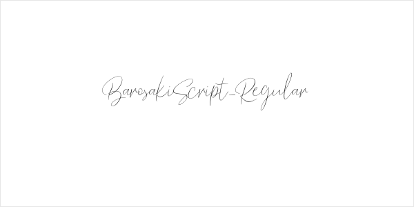 BarosakiScript-Regular Logo