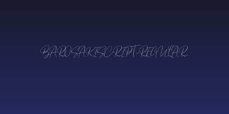 BarosakiScript-Regular Social Header
