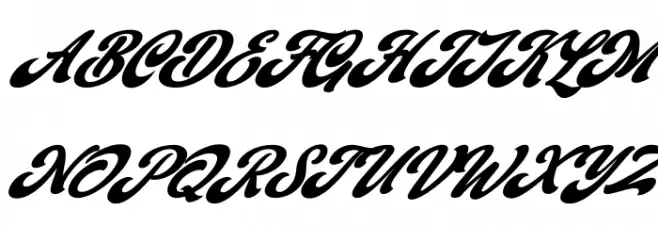 Barqish Italic 字体 大写