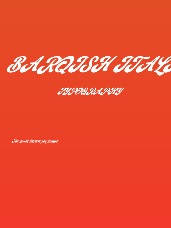 Barqish Italic Poster