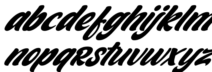 Barqish Italic Font LOWERCASE