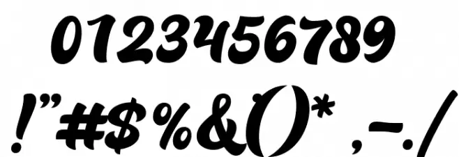 Barqish Font OTHER CHARS