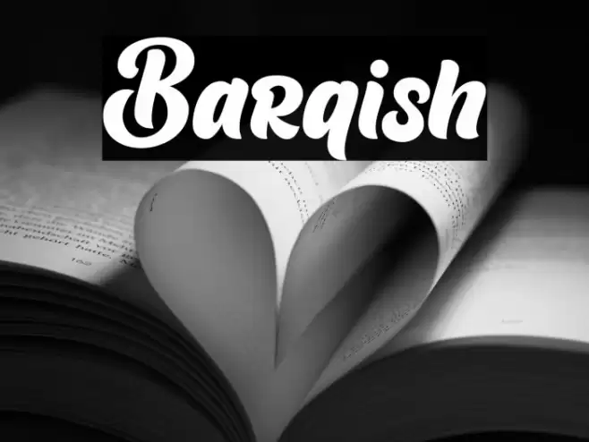 Barqish Font examples