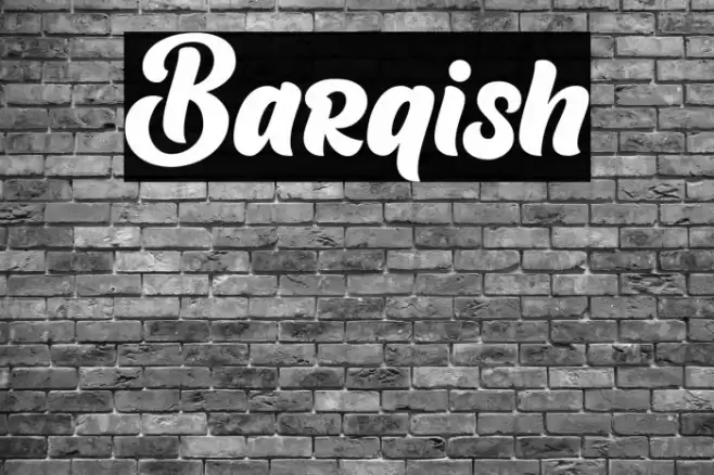 Barqish Font examples