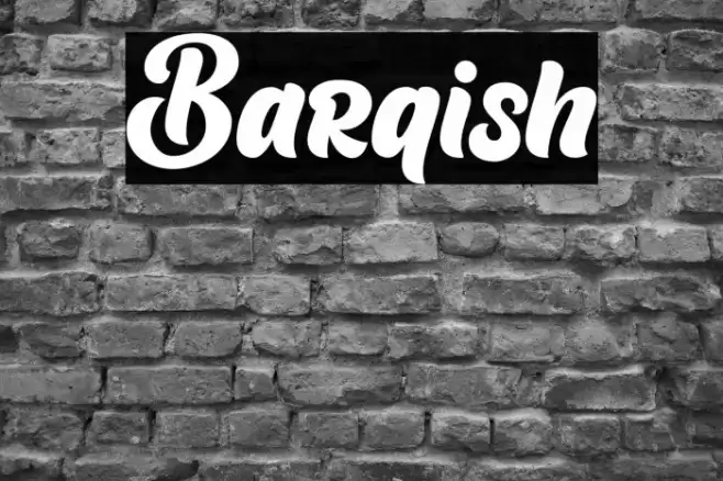 Barqish Font examples