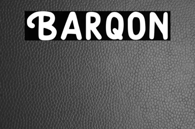 Barqon Font examples
