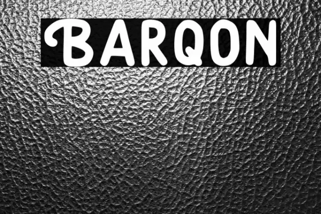 Barqon Font examples