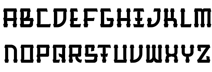 BarqueRegular Font LOWERCASE
