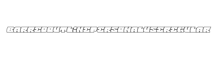 Barred Outline PERSONAL USE Regular 