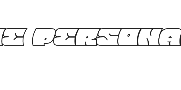 Barred Outline PERSONAL USE Regular Logo