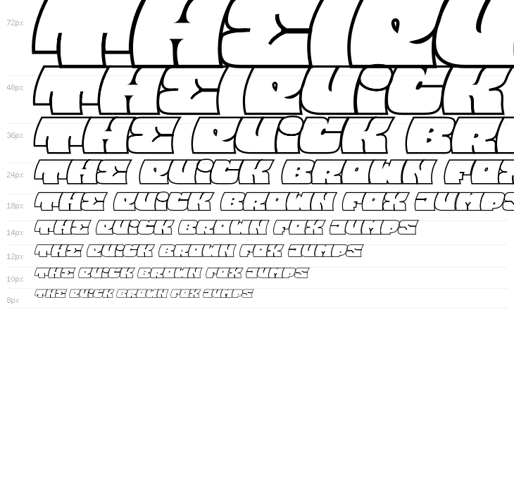 Barred Outline PERSONAL USE Regular Waterfall