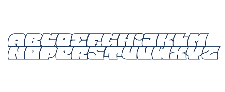 Barred Outline PERSONAL USE Regular Lowercase