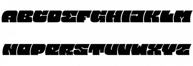 Barred Sans PERSONAL USE Regular フォント 大文字
