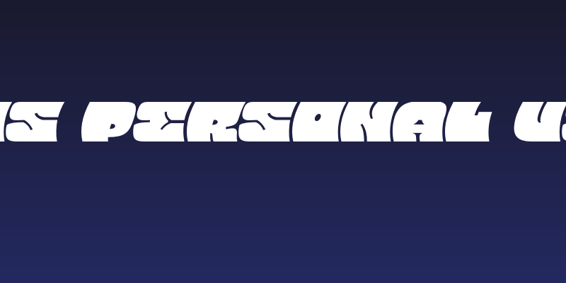 Barred Sans PERSONAL USE Regular Social Header