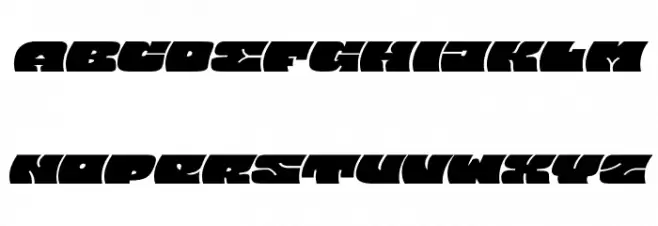 Barred Sans Wide PERSONAL USE Regular フォント 大文字