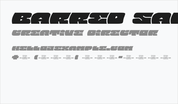 Barred Sans Wide PERSONAL USE Regular Business Card