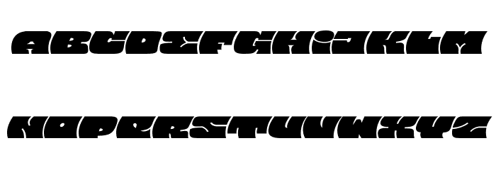 Barred Sans Wide PERSONAL USE Regular Font LOWERCASE
