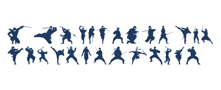 Barrel of Ninjas Lowercase