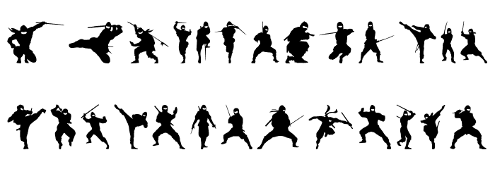 Barrel of Ninjas Font LOWERCASE