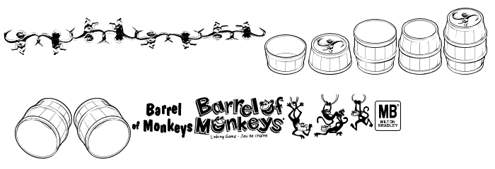 BarrelOfMonkeys フォント 小文字