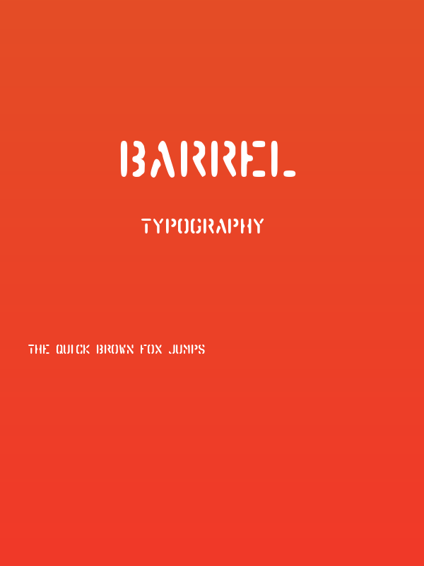 Barrel Poster