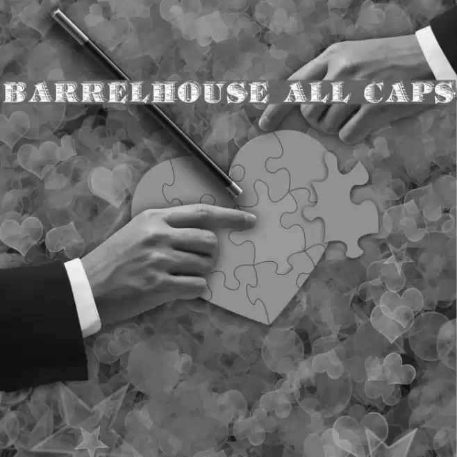 Barrelhouse All Caps Font examples
