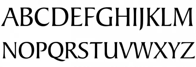Barrett Normal Schriftart Groß