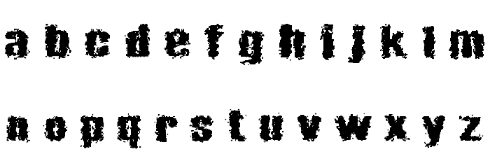 Barricades Font LOWERCASE